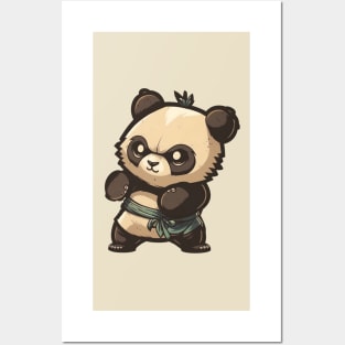 Ninja Panda Ready To Fight Posters and Art